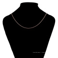 44677 xuping 2018 nouveau modèle design simple Collier de couleur or rose